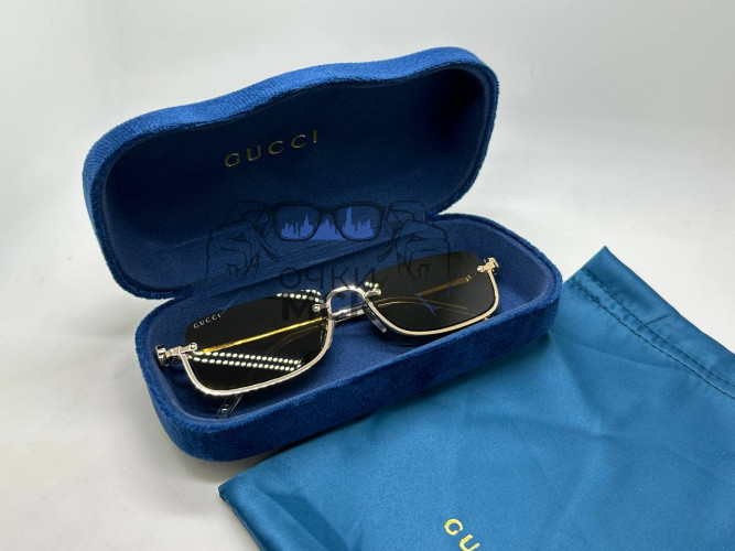 Очки Gucci Low Vintage Gold/Brown солнцезащитные женские оригинал