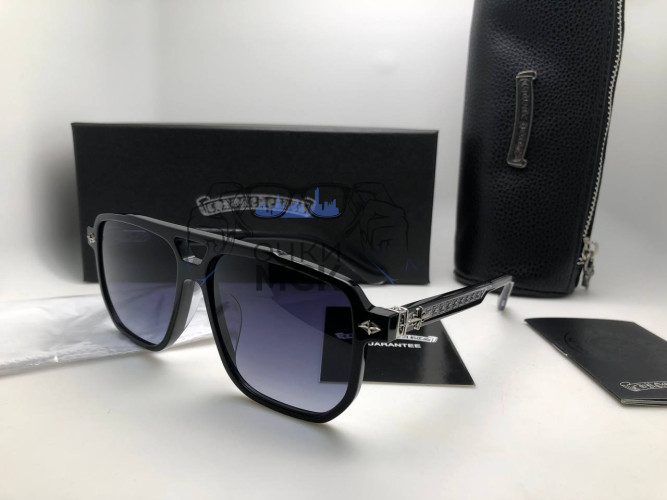 Очки Chrome Hearts 14-156 Black солнцезащитные унисекс женские мужские оригинал