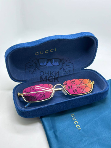 Очки Gucci Low Vintage Gold/Chameleon солнцезащитные женские оригинал