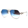 Очки Gucci GG0108S Голубой зеркальный градиент солнцезащитные женские оригинал