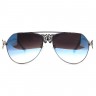 Очки Gucci GG0108S Голубой зеркальный градиент солнцезащитные женские оригинал
