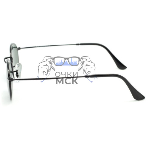 Очки Ray Ban Oval Metal RB3547 Тёмно-зеленые солнцезащитные унисекс женские мужские оригинал