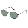 Очки Ray Ban Oval Metal RB3547 Тёмно-зеленые солнцезащитные унисекс женские мужские оригинал