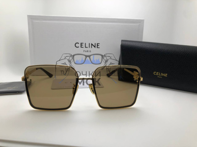 Очки Celine Octa Gold солнцезащитные унисекс женские мужские оригинал