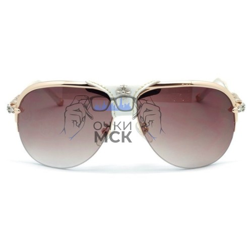 Очки Men's Chrome Hearts Desing XYKCHER Коричневый градиент солнцезащитные мужские оригинал