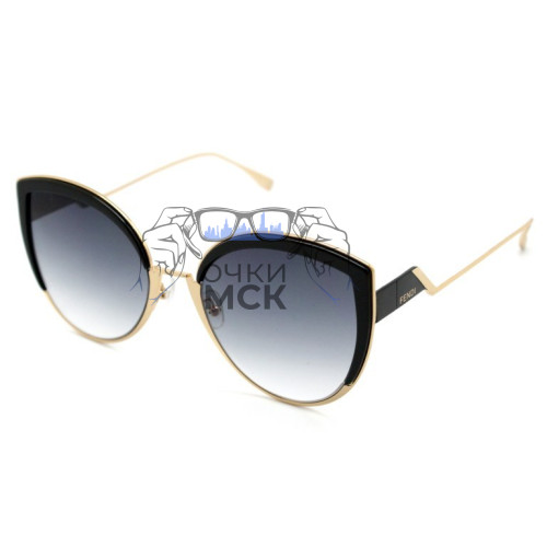 Очки Fendi F is Fendi 0337/S Серый градиент солнцезащитные женские оригинал