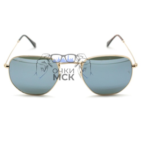 Очки Ray Ban Hexagonal Metal RB3548N Коричневый градиент солнцезащитные унисекс женские мужские оригинал