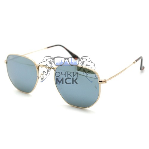 Очки Ray Ban Hexagonal Metal RB3548N Коричневый градиент солнцезащитные унисекс женские мужские оригинал