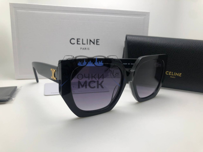 Очки Celine Black/Dark Grey солнцезащитные женские оригинал