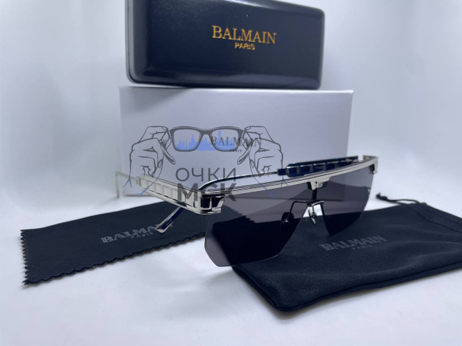 Очки Balmain Tech Silver Black Черный градиент солнцезащитные мужские оригинал
