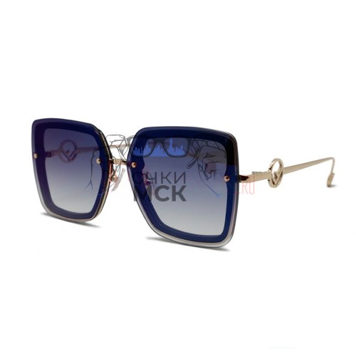 Очки Fendi FF0360/S Синий зеркальный градиент солнцезащитные женские оригинал