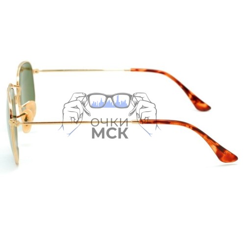 Очки Ray Ban Hexagonal Metal RB3548N Коричневый градиент солнцезащитные унисекс женские мужские оригинал