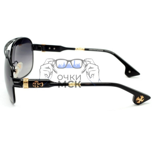 Очки Men's Chrome Hearts BUEK Серый градиент солнцезащитные мужские оригинал