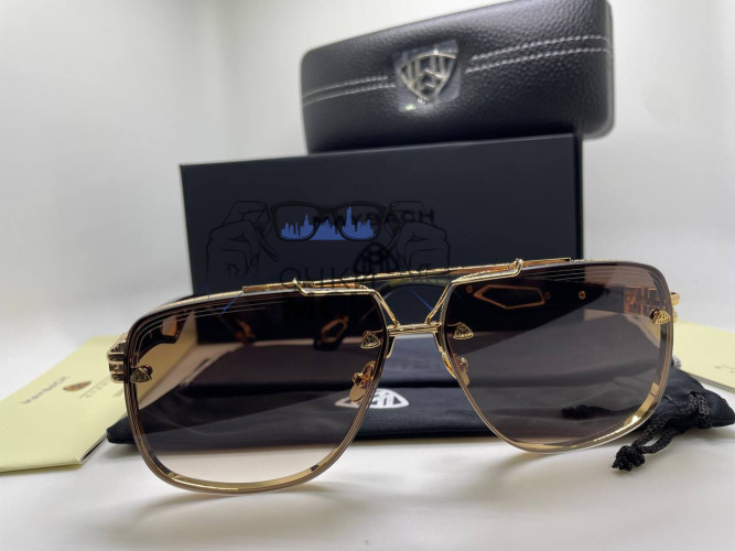 Очки Maybach Aviator Gold/Brown солнцезащитные мужские оригинал