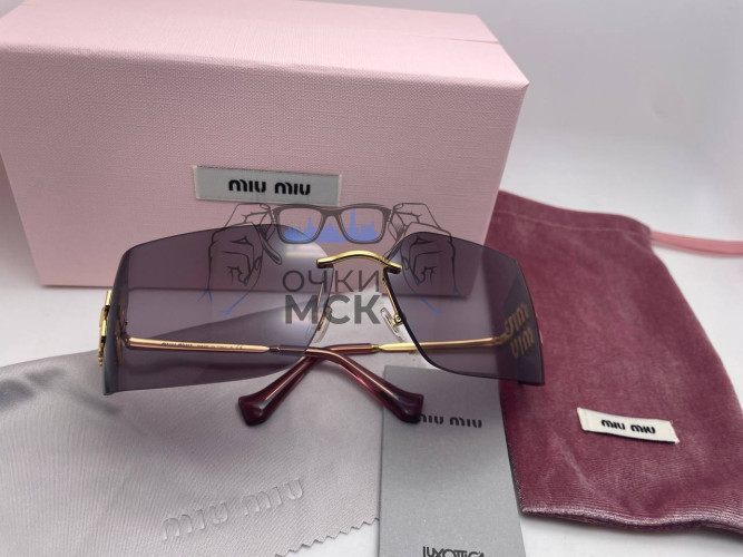 Очки Miu Miu MU 54YS 5AK30B Gold/Brown солнцезащитные женские оригинал