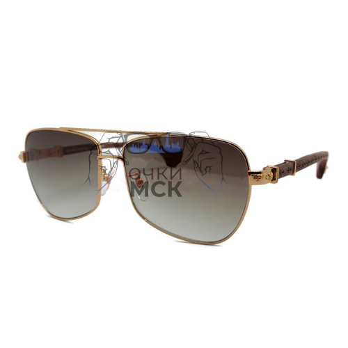 Очки Chrome Hearts TANK SLAPPER Коричневый градиент солнцезащитные мужские оригинал