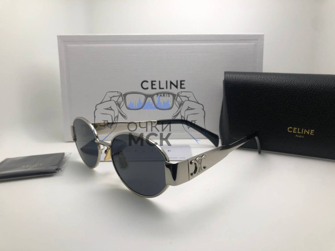 Очки Celine Minimal Silver/Black солнцезащитные женские оригинал