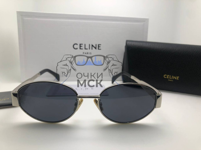 Очки Celine Minimal Silver/Black солнцезащитные женские оригинал