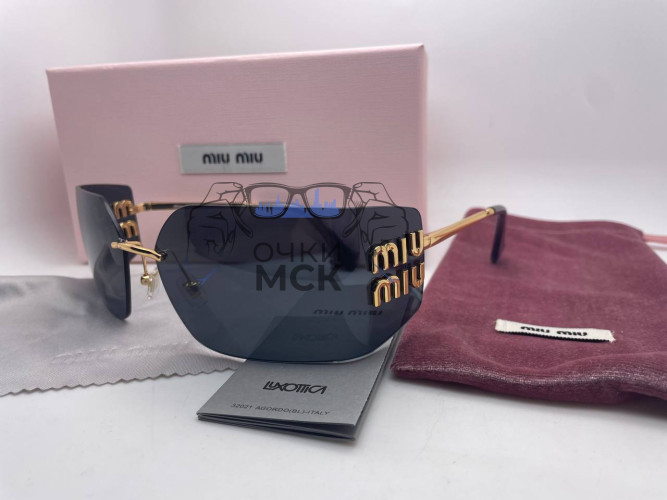 Очки Miu Miu MU 54YS 5AK30B Gold/Black солнцезащитные женские оригинал