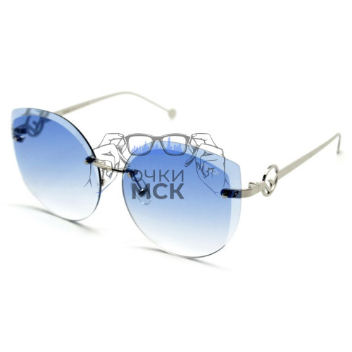 Очки Fendi F is Fendi 0296/S Голубой градиент солнцезащитные женские оригинал