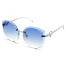 Очки Fendi F is Fendi 0296/S Голубой градиент солнцезащитные женские оригинал