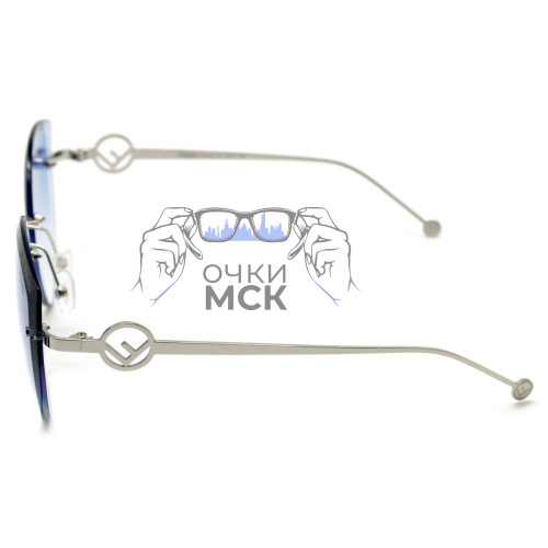 Очки Fendi F is Fendi 0296/S Голубой градиент солнцезащитные женские оригинал