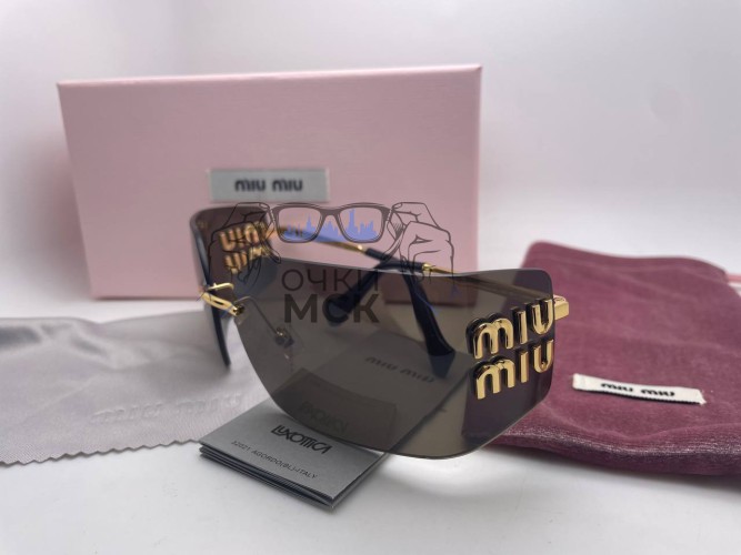 Очки Miu Miu MU 54YS 5AK30B Gold/Light Black солнцезащитные женские оригинал