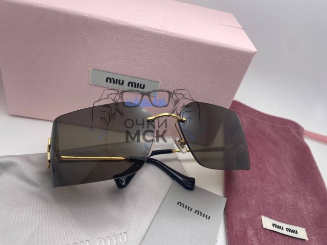 Очки Miu Miu MU 54YS 5AK30B Gold/Light Black солнцезащитные женские оригинал