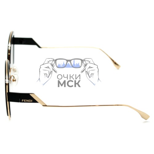 Очки Fendi F is Fendi 0337/S Коричневый градиент солнцезащитные женские оригинал