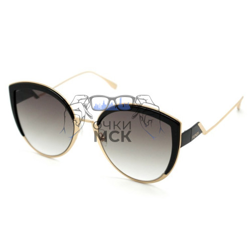 Очки Fendi F is Fendi 0337/S Коричневый градиент солнцезащитные женские оригинал