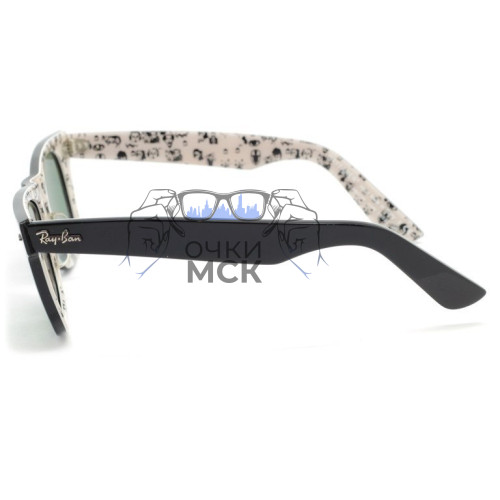 Очки Ray Ban Wayfarer Special Series RB2140 натуральный зеленый солнцезащитные унисекс женские мужские оригинал