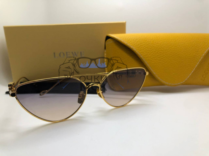 Очки Loewe Gold/Brown солнцезащитные женские оригинал