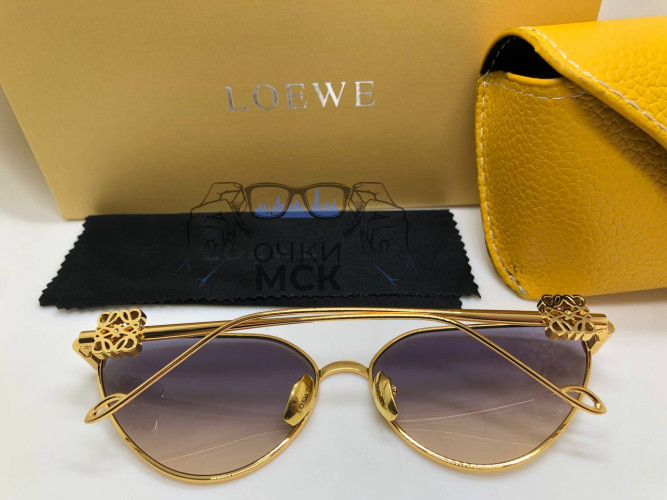Очки Loewe Gold/Brown солнцезащитные женские оригинал