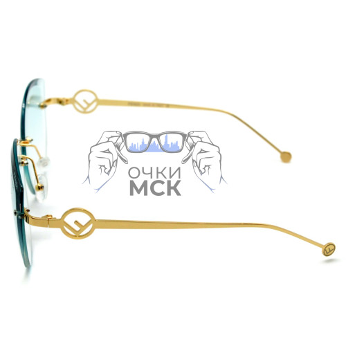 Очки Fendi F is Fendi FF 0296/S Аквамарин градиент солнцезащитные женские оригинал