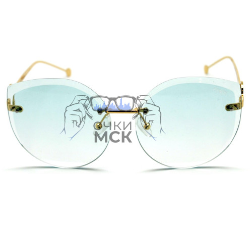 Очки Fendi F is Fendi FF 0296/S Аквамарин градиент солнцезащитные женские оригинал