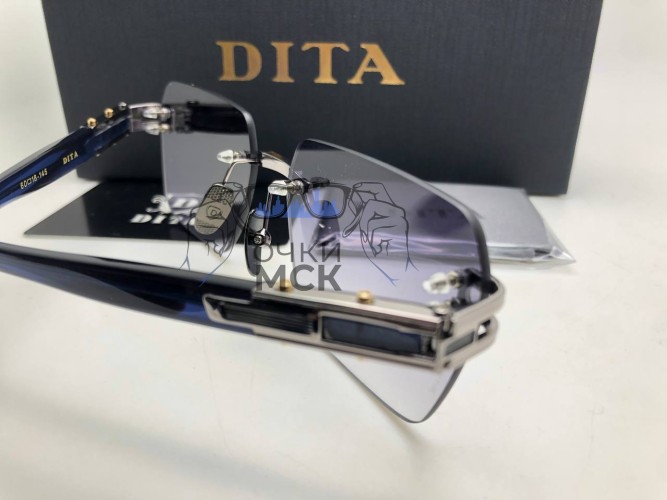 Очки Dita 6018-145 Gold/Dark Тёмный градиент солнцезащитные унисекс женские мужские оригинал