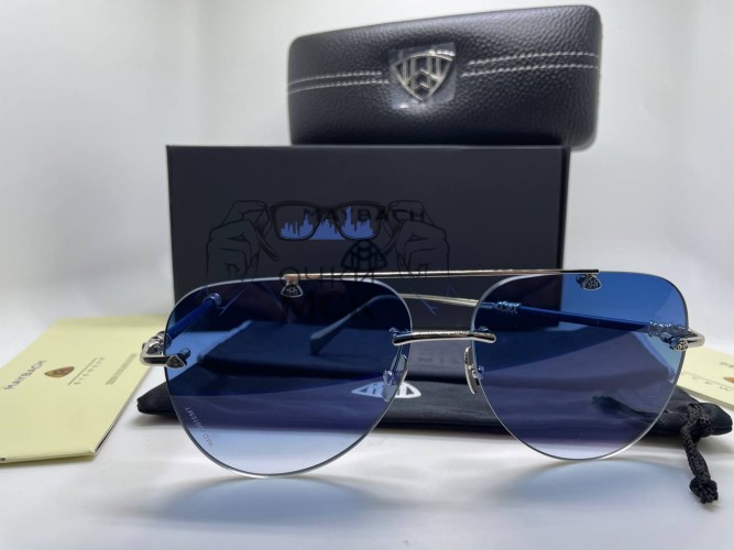 Очки Maybach Aviator S Silver/Blue солнцезащитные мужские оригинал