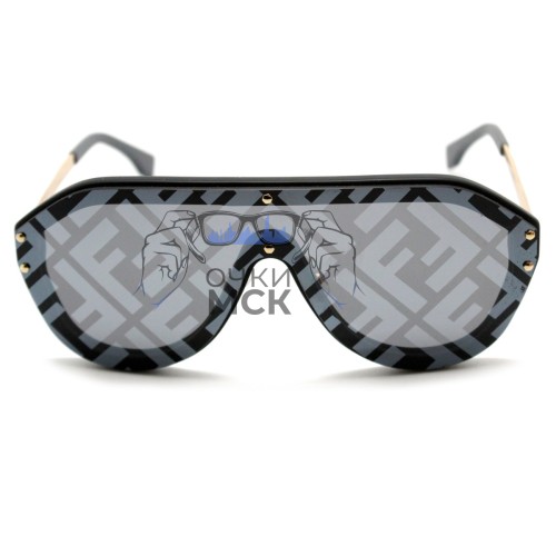 Очки Fendi Fabulous FFM 0039/G/S серый зеркальный солнцезащитные женские оригинал