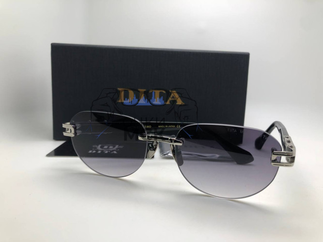 Очки Dita 075-152-A-03 Black Тёмный градиент солнцезащитные унисекс женские мужские оригинал