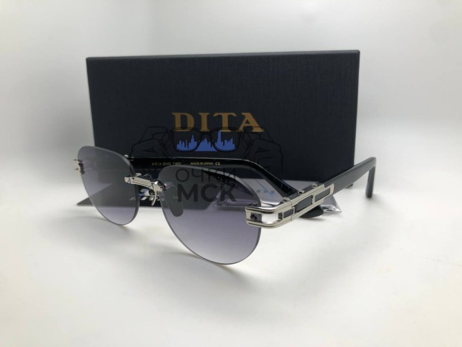 Очки Dita 075-152-A-03 Black Тёмный градиент солнцезащитные унисекс женские мужские оригинал