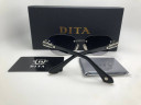 Очки Dita 075-152-A-03 Black Тёмный градиент солнцезащитные унисекс женские мужские оригинал