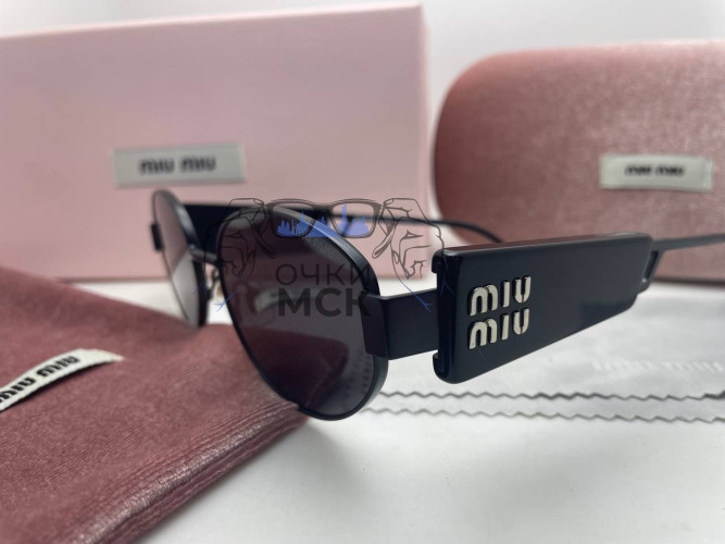 Очки Miu Miu Vintage Full Black солнцезащитные женские оригинал