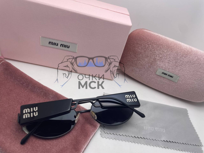 Очки Miu Miu Vintage Full Black солнцезащитные женские оригинал