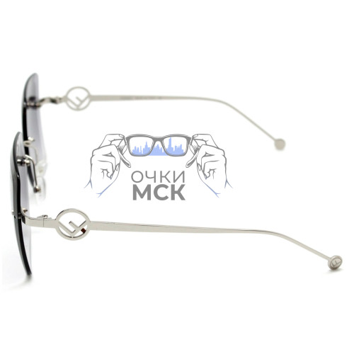 Очки Fendi F is Fendi FF0297/S Тёмно-серый градиент солнцезащитные женские оригинал