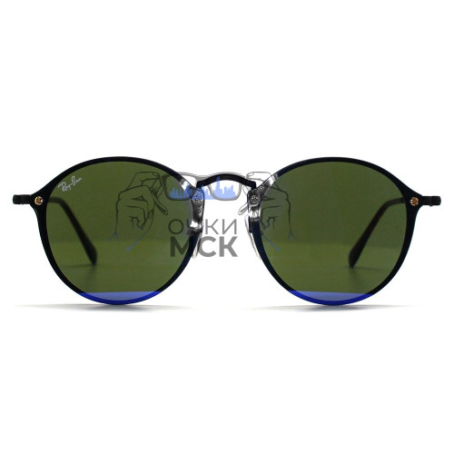 Очки Ray Ban RB3574N Blaze Round Темный градиент солнцезащитные унисекс женские мужские оригинал