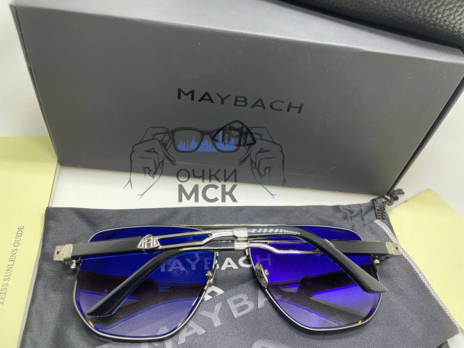 Очки Maybach Aviator S Silver/Dark Grey Темный градиент солнцезащитные мужские оригинал