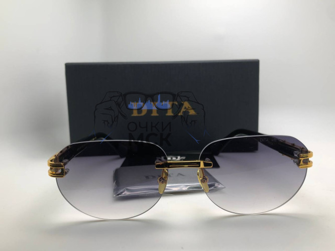 Очки Dita 075-152-A-03 Gold/Grey Серый градиент солнцезащитные унисекс женские мужские оригинал