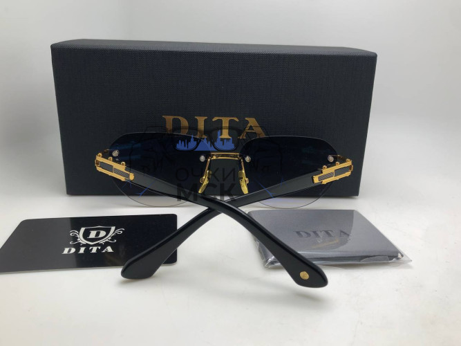 Очки Dita 075-152-A-03 Gold/Grey Серый градиент солнцезащитные унисекс женские мужские оригинал