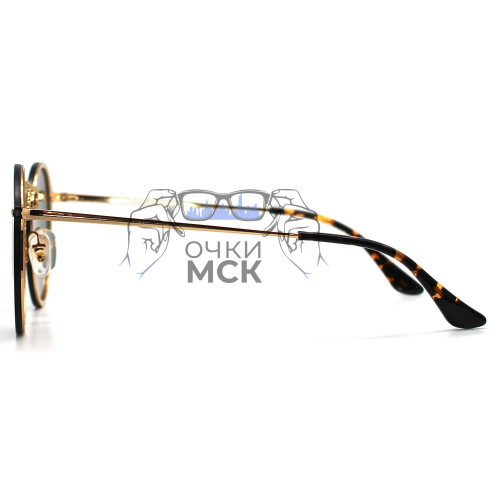 Очки Ray Ban RB3574N Blaze Round Натуральный зеленый солнцезащитные унисекс женские мужские оригинал