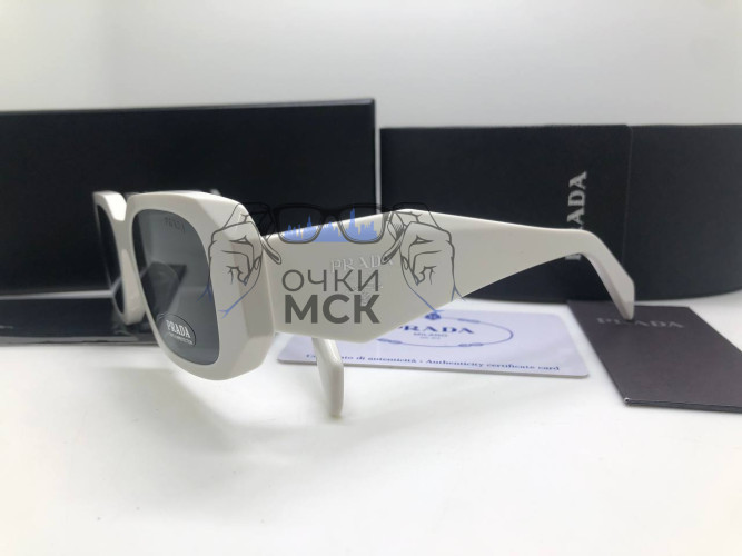 Очки Prada Diamond White/Black солнцезащитные женские оригинал